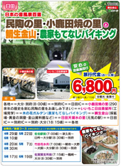 民陶の里・小鹿田焼の里と鯛生金山・農家もてなしバイキング